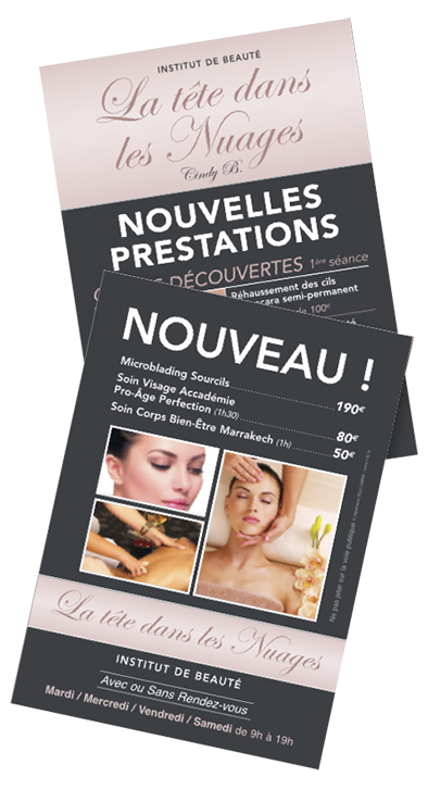 Flyers Intelligents pour Métiers de la Coiffure, Beauté, Esthétique