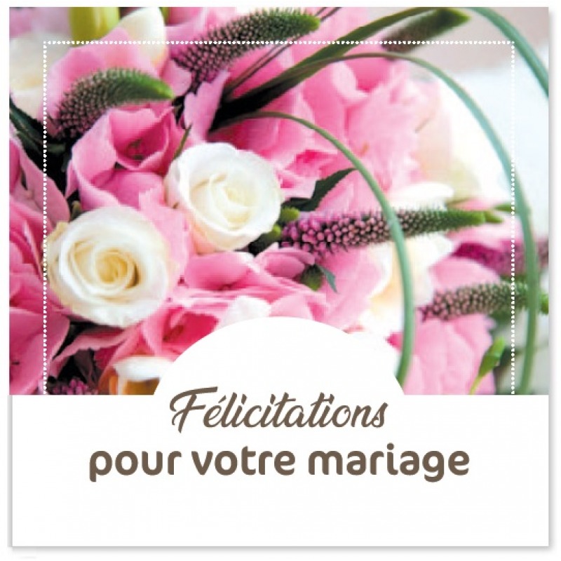 Cartes à Thème Mariage - Félicitations pour votre Mariage