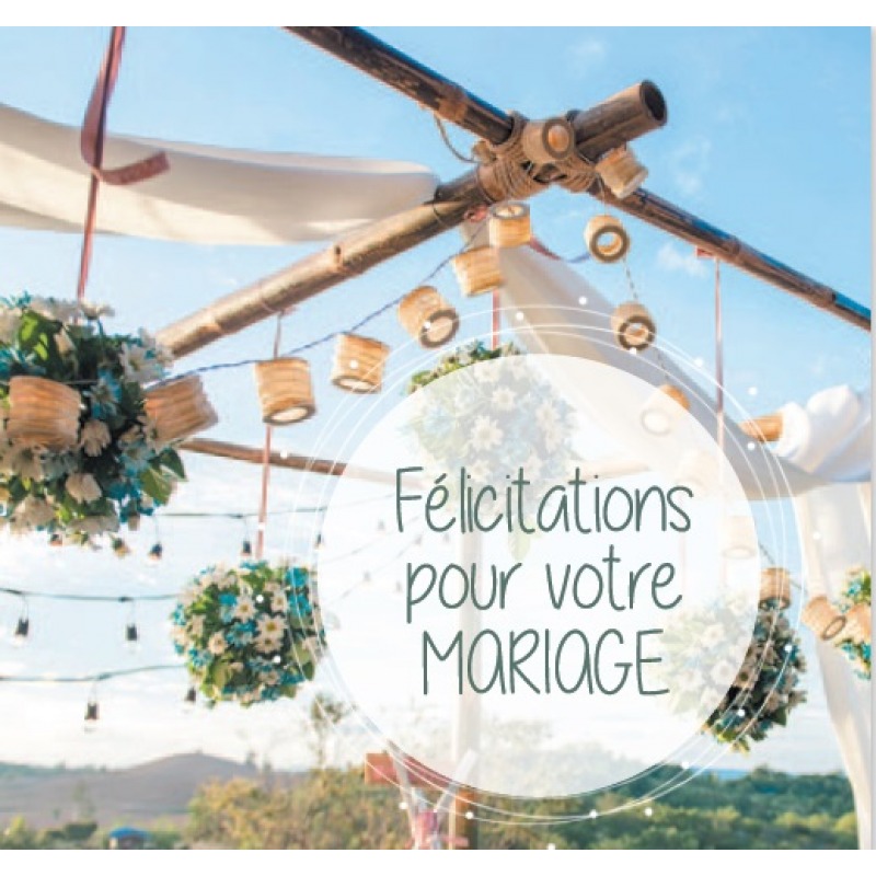 Cartes à Thème Mariage - Félicitations pour votre Mariage