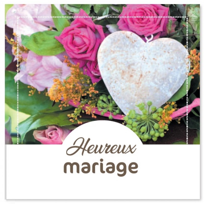 Cartes à Thème Mariage - Heureux Mariage