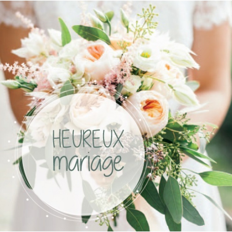 Cartes à Thème Mariage - Heureux Mariage