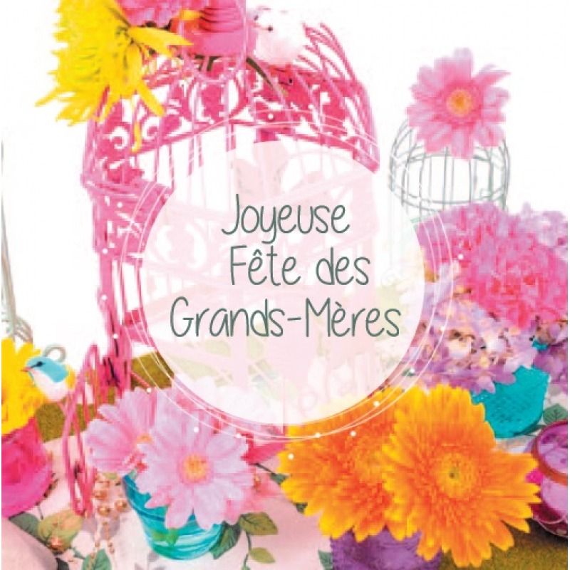 Cartes à Thème Bonne Fête Mamie - Joyeuse fête des grand-mère