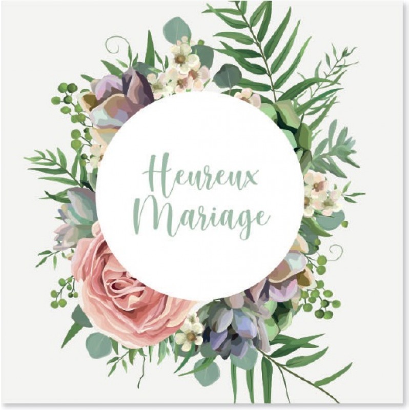 Cartes à Thème Mariage - Heureux Mariage