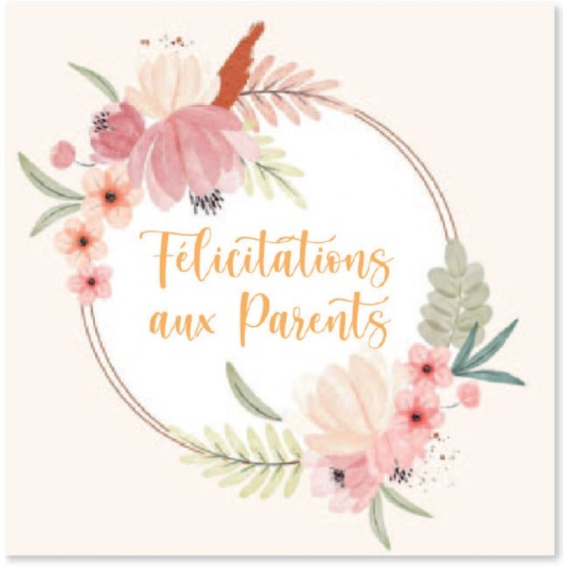 Cartes à Thème Naissance - Félicitations aux parents