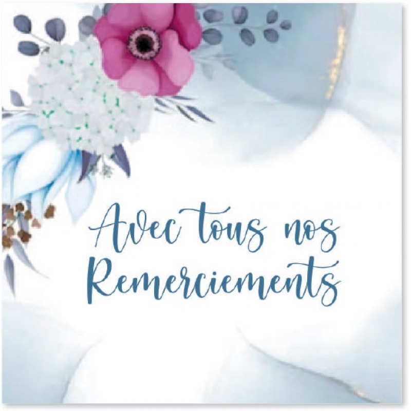 Cartes à Thème Remerciements - Avec tous nos remerciements